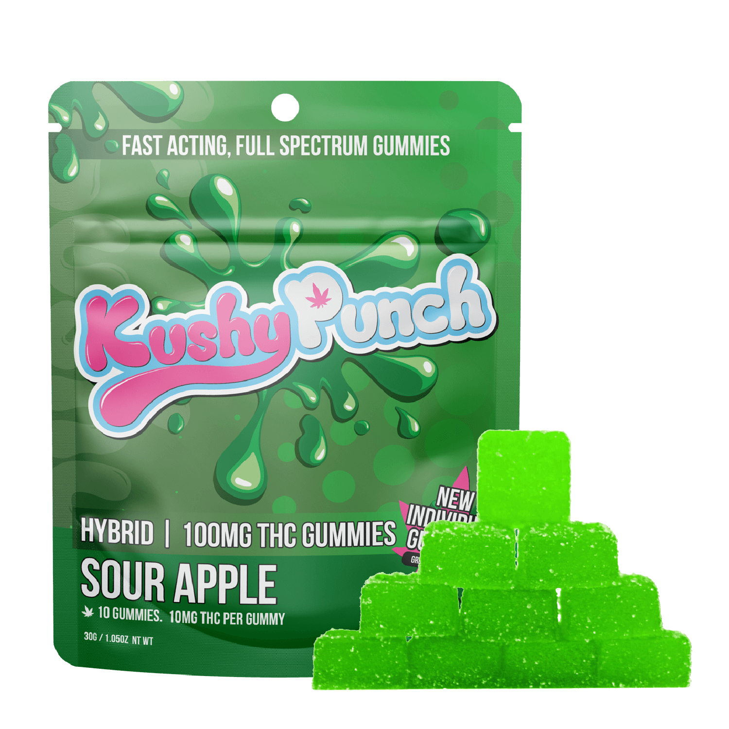 Hybrid Sour Apple Gummies