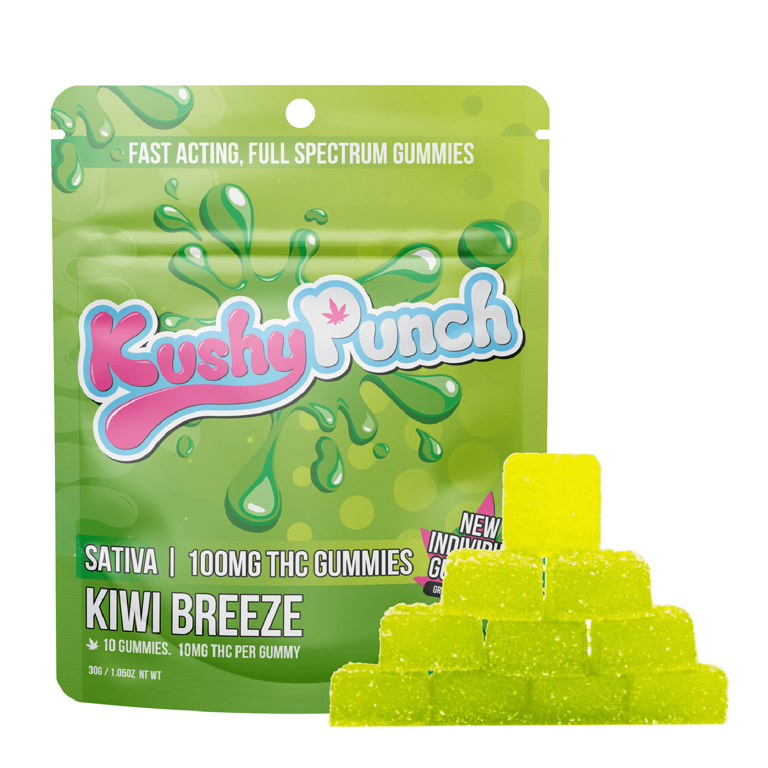 Sativa Kiwi Breeze Gummies