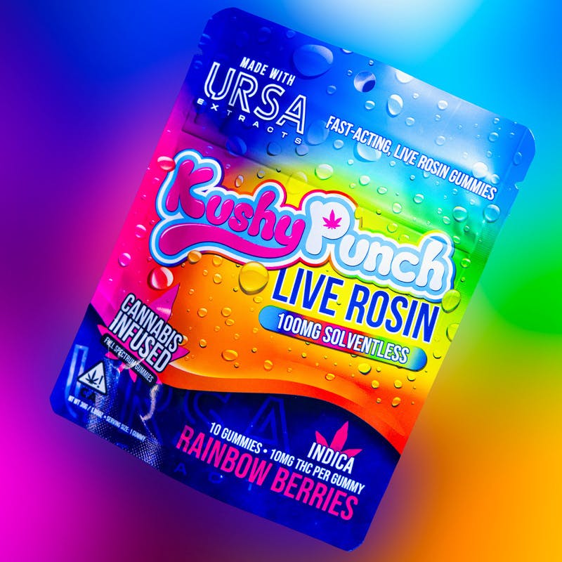 Rainbow Berries Live Rosin Gummies (Kushy Punch x URSA)